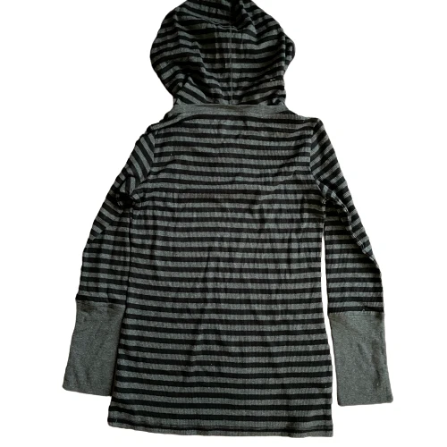 Andrew Marc Нью-Йорк женщин в полоску с капюшоном эластичной вязаная толстовка размер M средний - Изображение 2 из 4