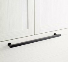 Signature Hardware 24" Colville Solid Brass Appliance Pull, Matte Black