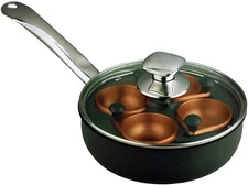 Parini 8" Copper Non-stick Egg Poacher - Brand New