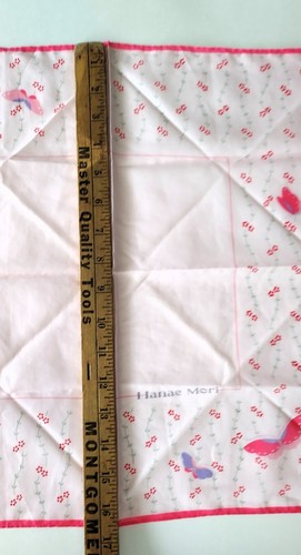 Vintage NWT HANAE MORI cotton handkerchief hanky hankie neckerchief butterfly 2 - Picture 6 of 12