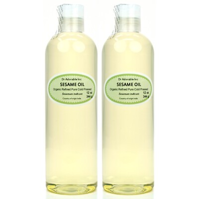ORGANIC PURE SESAME OIL COLD PRESSED ORGANIC FREE SHIPPING!!!