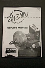 Winona Van Norman / RELS 243XV Brake Lathe Operating Manual