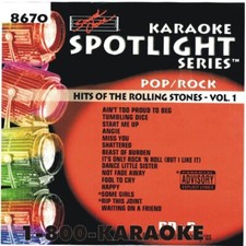 SOUND CHOICE KARAOKE ROLLING STONES v. 1 cdg CD G SC8670 HARD TO FIND 15 SONGS