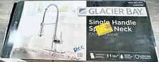Glacier Bay Kitchen Faucet Chrome Single-Handle Spring Neck, Pull Down Sprayer