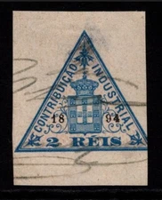 Portugal 1894 Industry Revenue 2R Used (Small Thin) - S35949