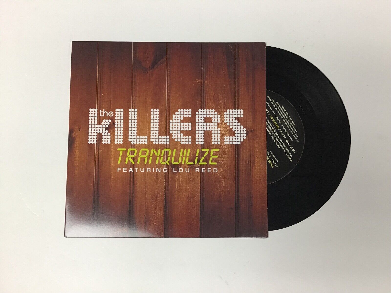 The Killers feat. Lou Reed "Tranquilize" 7" NM Oasis Strokes Morrissey UNPLAYED
