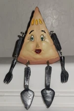 2006 WMG Anthropomorphic  Apple Pie Dessert with Silverware Shelf Sitter  2006