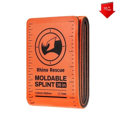 First Aid Splint 36'' X 4.3'' Orange-Gray, Keep Bones in Position (1, Folded)