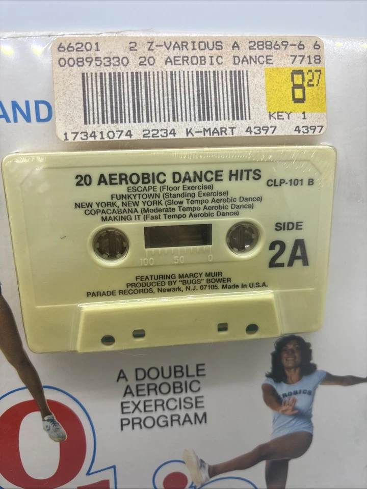 20 Aerobic Dance Hits (1981) - 2 Cassettes Sealed Kmart Parade CLP-101 NEW - Image 3 of 4