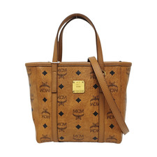MCM Toni Classic Monogram Print Tote Crossbody Shopping Bag - Very Good #1FYKOX0