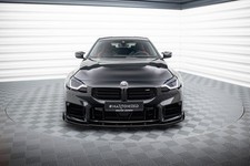 Frontlippe + Flaps V.1 passend f�r BMW M2 G87 schwarz Hochglanz