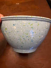 Rachel Ray Melamine Blue Speckled Confetti 4 Qt 10” Diameter Mixing Bowl No skid