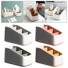 TV Remote Control Holder Table Storage Box 4 Grid Desktop Tidy Organizer Case JQ