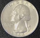 1964-D  WASHINGTON QUARTER, 90% SILVER, UNC, #2