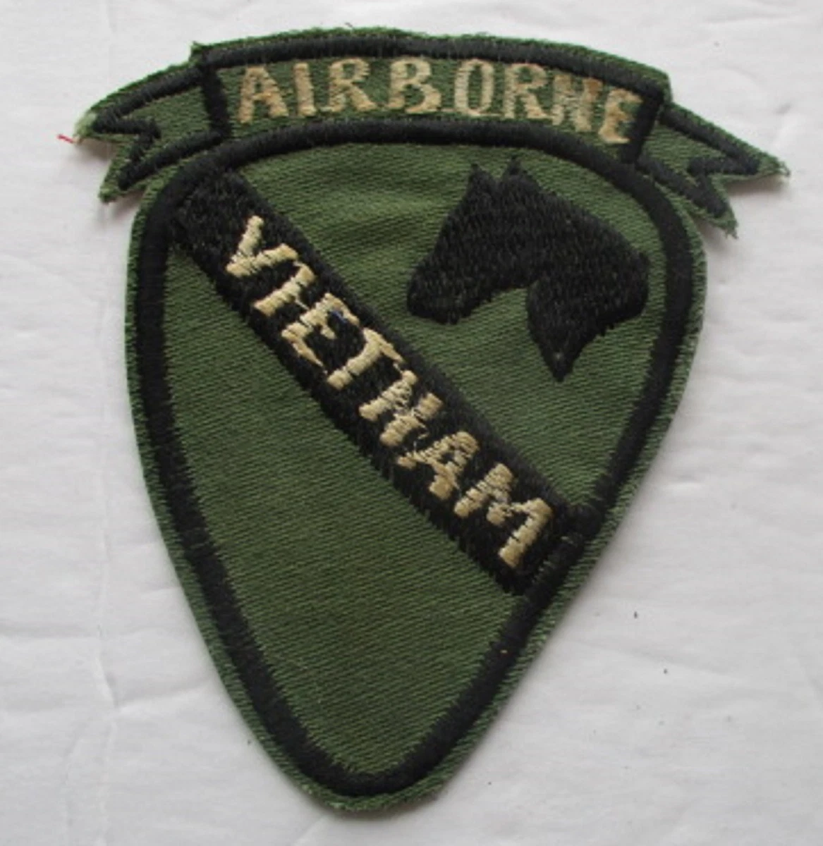 VIETNAM ERA EEUU Ejército Parche Black Ace Calavera Muerte Tarjeta