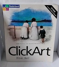 Vintage Broderbund ClickART Art and More To" Sealed CD" Windows 95/98