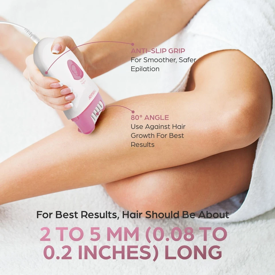 Depiladora Speed con cable para mujer, dispositivo compacto de depilación para piernas, undera... Foto 4 de 4