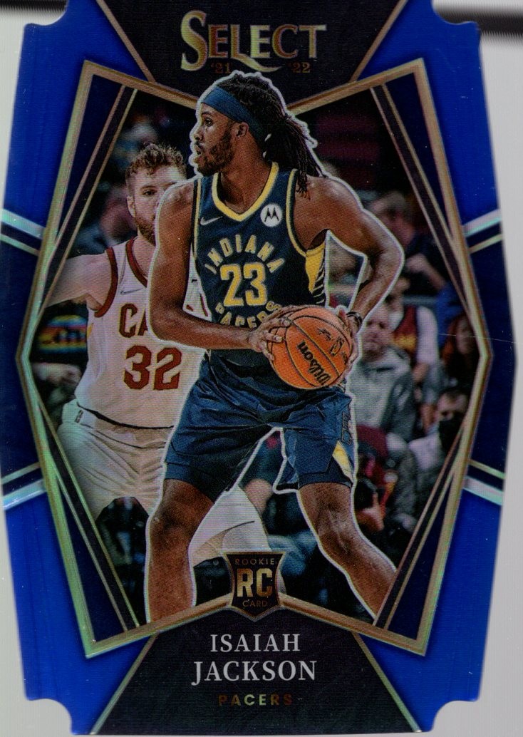 2021-22 Select Prizms Blue Die Cut #150 Isaiah Jackson /249 - BSK