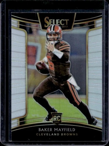 2018 Panini Select Baker Mayfield RC Silver Prizm Rookie Concourse #30 Browns