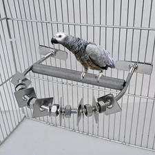 Vogelständer, 304 Edelstahl, Vogelkäfig, Sitzstange für Graupapagei, Kakadu