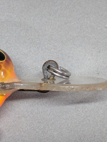 Vintage Bagley Diving Bitty B Brass DC9 Dark Cray on Chartreuse - Picture 6 of 7