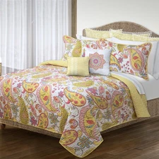 King Size Bliss Yellow Quilt Bedding Set - 3 Piece, Item No. 60115.3K.29