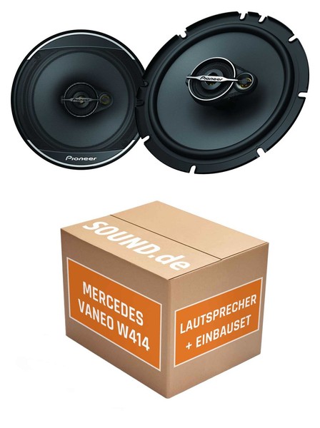 Lautsprecher Boxen Vorne Pioneer TS-A1671F FüR Mercedes Vaneo W414 2X Tief-Mitte-image
