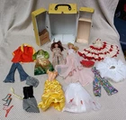 VTG Barbie Sister Skipper Trunk Topper Dawn Franken-Doll Clothes Accessories VG