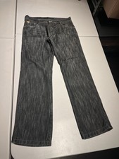 Southpole Jeans Men's 34 Black Wide Leg Baggy Grunge Hip Hop Y2K VTG 33x32.5