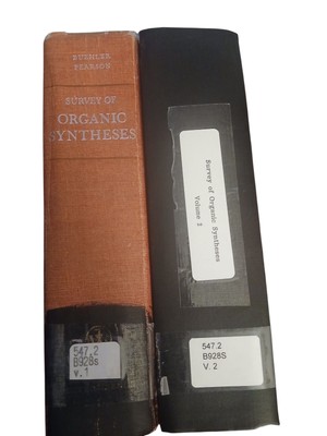 Survey of Organic Syntheses Vol 1 1970 & 2 1977 By Calvin A. Buehler Hardcover 