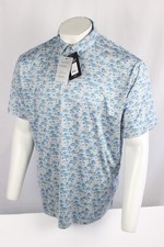 Ariat Men's Charger 2.0 Printed Polo Short Sleeve Shirt XL Grey Heather 10058846