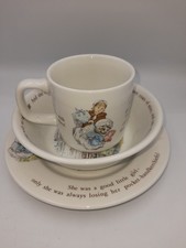 Wedgewood Mrs Tiggy-Winkle Child's Cup/Bowl/Plate Set (H20)