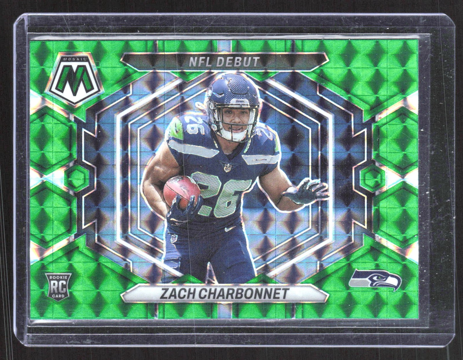 2023 Panini Mosaic #ND-11 Zach Charbonnet Green Rookie RO84