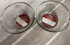 Brand New Anchor Hocking H1056 1QT  Mixing Bowl Set 2 Clear Glass Nesting