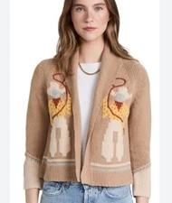 25 The Great. The Cowboy Lodge Cardigan Sweater Knit Alpaca XS