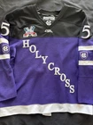 Holy Cross Crusaders Spencer Trapp Game Worn Used Atlantic Hockey Jersey 15th AH