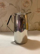 Vintage Vollrath Stainless Steel Double Wall 32oz Pitcher with Lid #8132