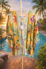 Floral Kimono Cardigan   Size M/L   Lightweight Boho Layer