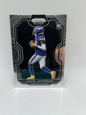 2020 Panini Chronicles Prizm Black Justin Jefferson #PB-9 Rookie Card RC. rookie card picture
