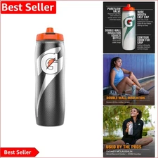 30oz Insulated Squeeze Bottle - Leakproof and Dishwasher Safe for Athletes