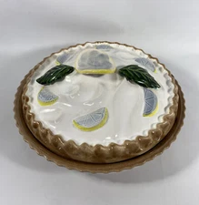 sanor ceramica lemon pie plate