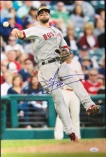 Deven Marrero Boston Red Sox Signed 12x18 Glossy Photo JSA Authenticated