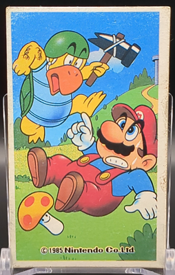 MARIO Hammer Bro SUPER MARIO BROS Card Menko 1985 Nintendo Vintage