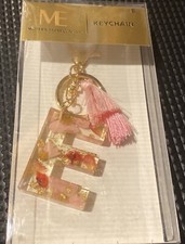 Modern Expressions "E Monogram Keychain with Tassels