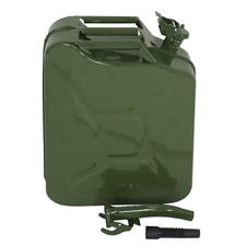 5 Gallon Jerry Can Portable 20L Metal Oil Gas Tank Tank Gasoline Storage Green