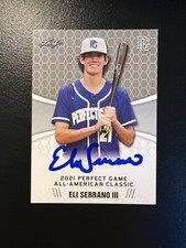 Eli Serrano III Signed 2021 Leaf Perfect Game All-American Classic Card #18