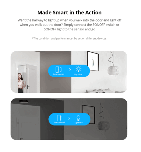 Sonoff DW2 Smart WIFI Sensor de puerta y ventana Aplicación inalámbrica Alarma de robo - Imagen 9 de 12