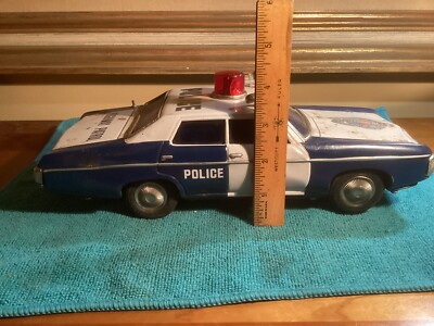 1960'S BATTERY OPERATED JAPAN TIN CHEVROLET POLICE HIGHWAY PATROL