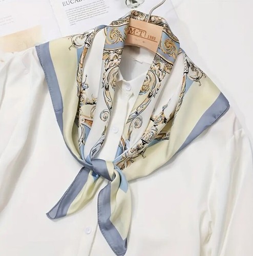 New Large Women’s Imitation Silk Scarves / Scarf Designer Print Head 119 Options - Picture 145 of 229