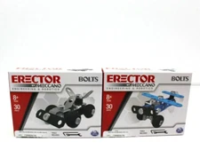 Erector by Meccano Bolts Construction Kit Mini Car & Plane Set of 2 NWT